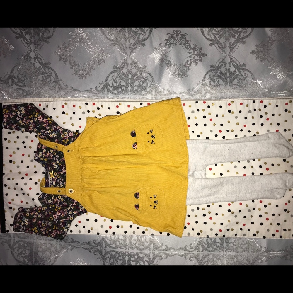 Baby girl outfit dress with stockings